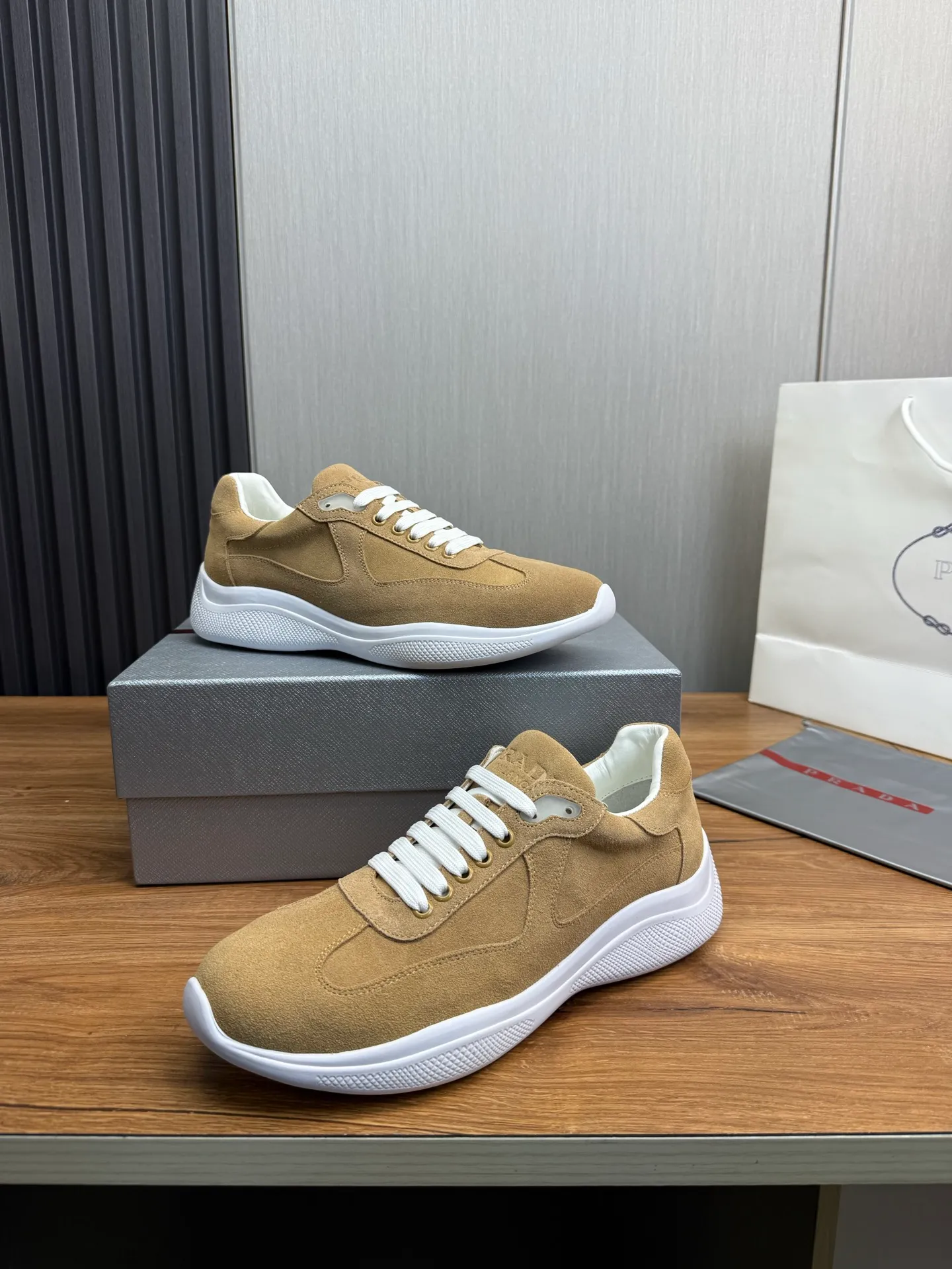 Men's shoes 💰540💰 [PRADA] Men's shoes are popular in the counter, official website is synchronized, 1 high-quality shipment ✔️Original frosted cowhide + cowhide lining, 1🆚1 replica, original sole, 38-45 (45 customized, non-refundable)